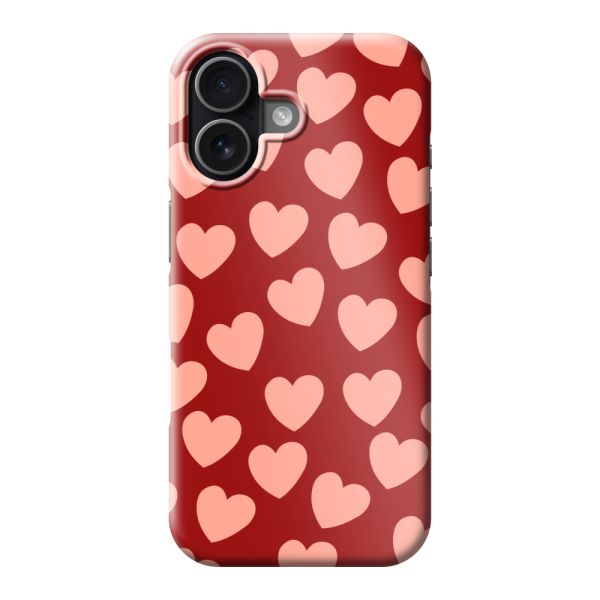 Funda hard case iPhone 17 totalmente impresa con Pequeños Corazones Sutiles