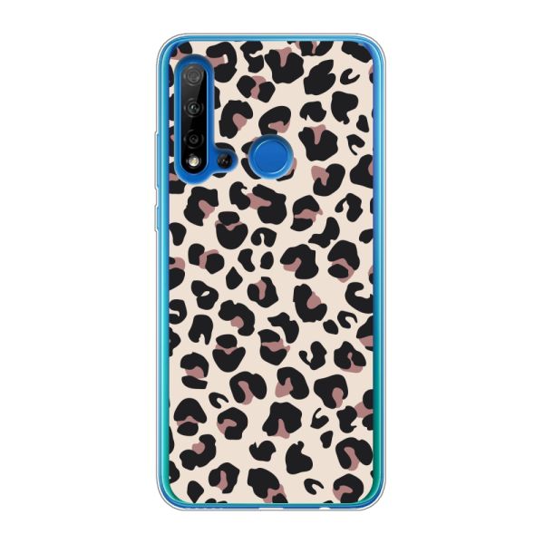 Funda Huawei P20 Lite (2019) flexible transparente con estampado de pantera – leopardo beige