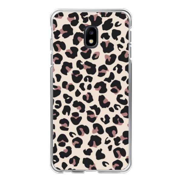 Funda Samsung Galaxy J3 (2017) flexible transparente con estampado de pantera – leopardo beige
