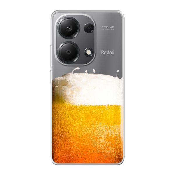 Funda Xiaomi Poco M6 Pro flexible transparente con Cerveza Recién Tirada - Estampado de cerveza