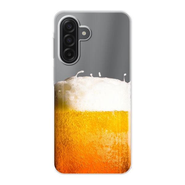 Funda Samsung Galaxy A17 4G flexible transparente con Cerveza Recién Tirada - Estampado de cerveza