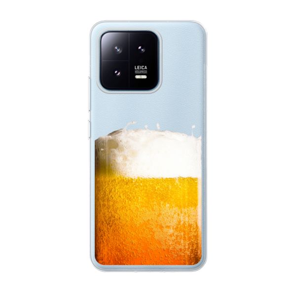 Funda Xiaomi 13 Pro flexible transparente con Cerveza Recién Tirada - Estampado de cerveza