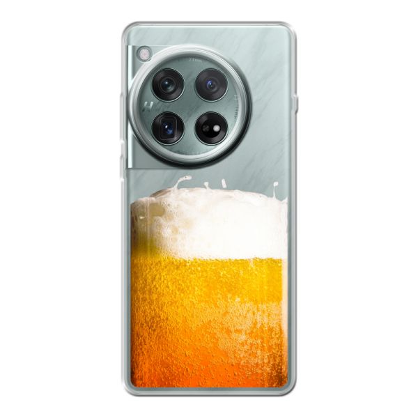 Funda OnePlus Ace 3 flexible transparente con Cerveza Recién Tirada - Estampado de cerveza