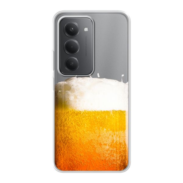 Funda Xiaomi Redmi 15 flexible transparente con Cerveza Recién Tirada - Estampado de cerveza