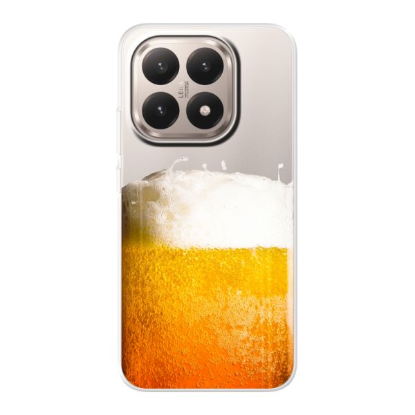 Funda Xiaomi 15T flexible transparente con Cerveza Recién Tirada - Estampado de cerveza