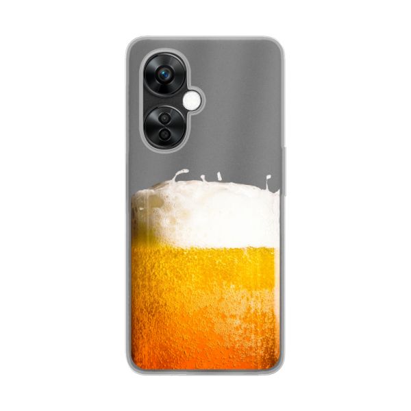Funda OnePlus Nord CE 3 Lite flexible transparente con Cerveza Recién Tirada - Estampado de cerveza