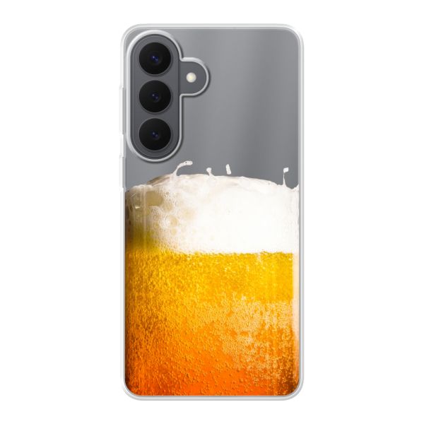 Funda Samsung Galaxy S26 Plus flexible transparente con Cerveza Recién Tirada - Estampado de cerveza