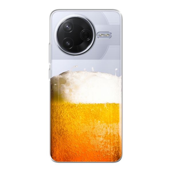 Funda Xiaomi Poco F7 Pro flexible transparente con Cerveza Recién Tirada - Estampado de cerveza