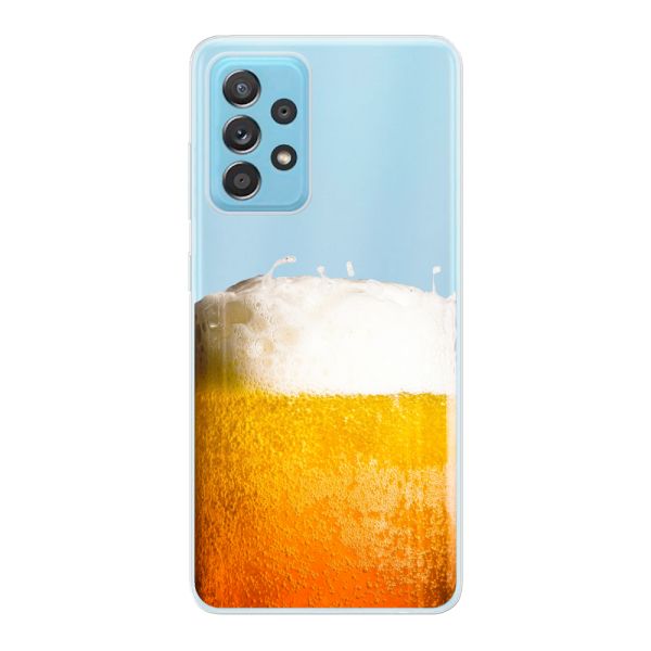 Funda Samsung Galaxy A73 5G flexible transparente con Cerveza Recién Tirada - Estampado de cerveza