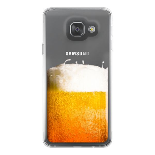 Funda Samsung Galaxy A3 (2016) flexible transparente con Cerveza Recién Tirada - Estampado de cerveza