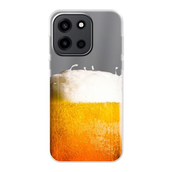 Transparente flexible OnePlus Turbo 6 5G Hülle mit Frisch Gezapftes Bier - Bierdruck