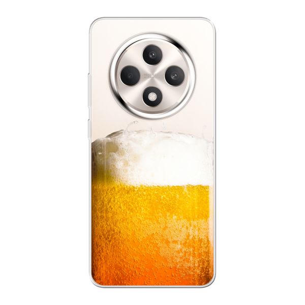 Funda Oppo Reno12 F flexible transparente con Cerveza Recién Tirada - Estampado de cerveza