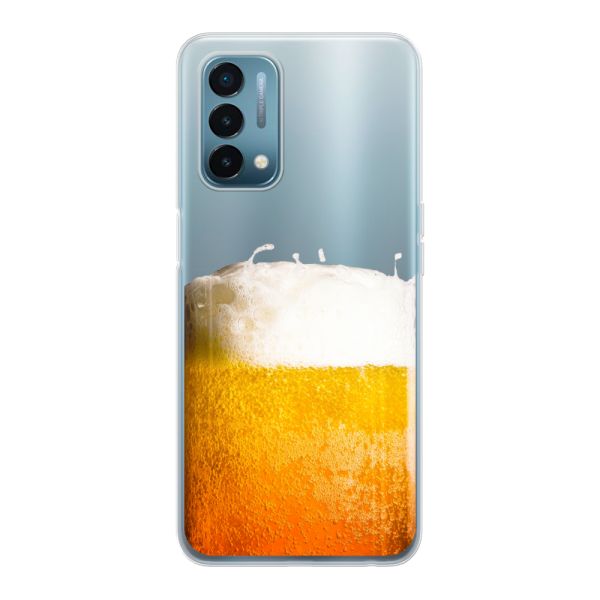 Funda OnePlus Nord N200 5G flexible transparente con Cerveza Recién Tirada - Estampado de cerveza