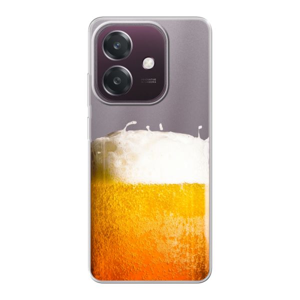 Funda Oppo A60 5G flexible transparente con Cerveza Recién Tirada - Estampado de cerveza