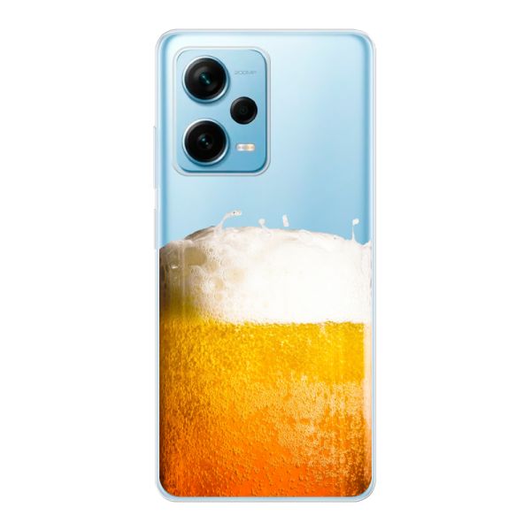 Funda Xiaomi Redmi Note 12 Pro Plus flexible transparente con Cerveza Recién Tirada - Estampado de cerveza