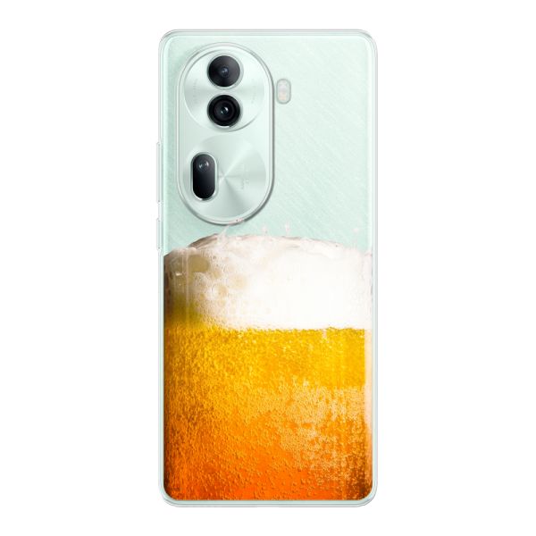 Funda Oppo Reno 11 Pro flexible transparente con Cerveza Recién Tirada - Estampado de cerveza