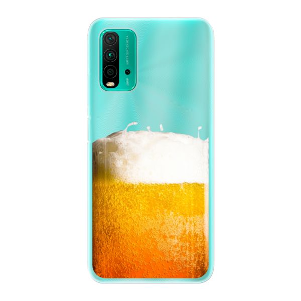 Funda Xiaomi Redmi Note 9 4G flexible transparente con Cerveza Recién Tirada - Estampado de cerveza