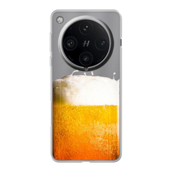 Funda Oppo Find X8 Pro flexible transparente con Cerveza Recién Tirada - Estampado de cerveza