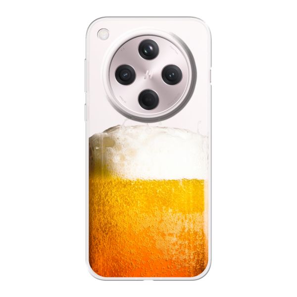 Funda Oppo Find X8 flexible transparente con Cerveza Recién Tirada - Estampado de cerveza