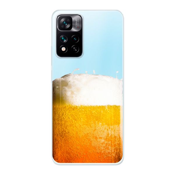 Funda Xiaomi 11i flexible transparente con Cerveza Recién Tirada - Estampado de cerveza