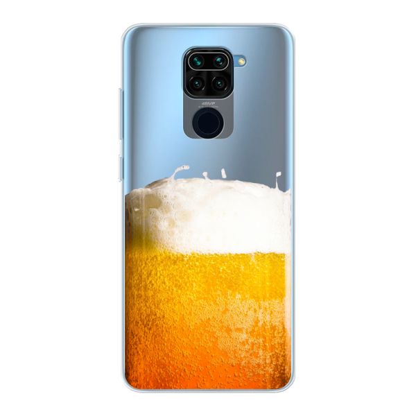 Funda Xiaomi Redmi Note 9 flexible transparente con Cerveza Recién Tirada - Estampado de cerveza