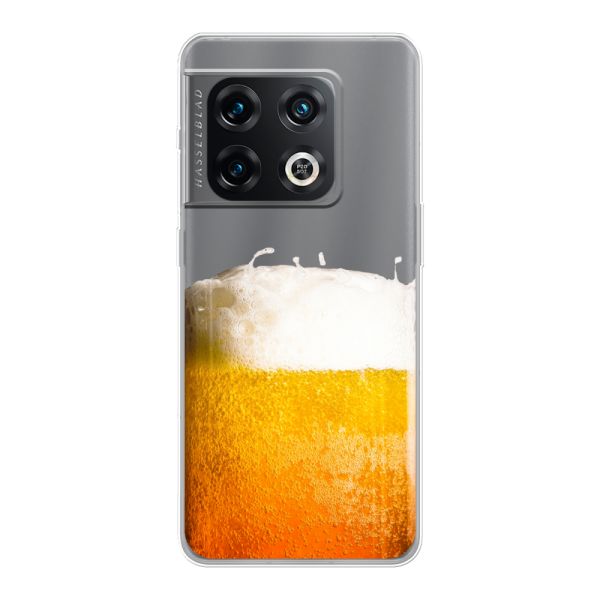 Funda OnePlus 10 Pro flexible transparente con Cerveza Recién Tirada - Estampado de cerveza