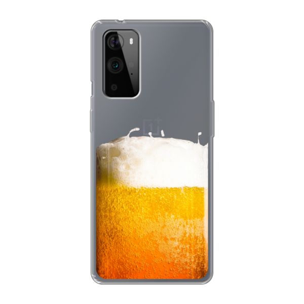 Funda OnePlus 9 Pro flexible transparente con Cerveza Recién Tirada - Estampado de cerveza