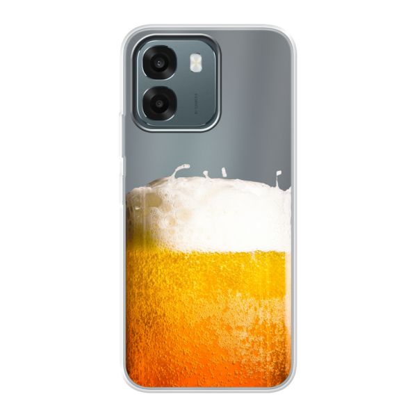 Funda Oppo A6s 5G flexible transparente con Cerveza Recién Tirada - Estampado de cerveza