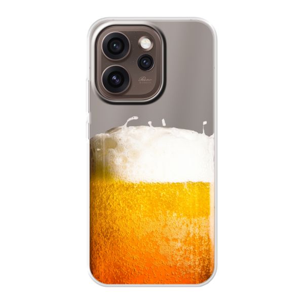 Funda Oppo Reno15 Pro Max flexible transparente con Cerveza Recién Tirada - Estampado de cerveza