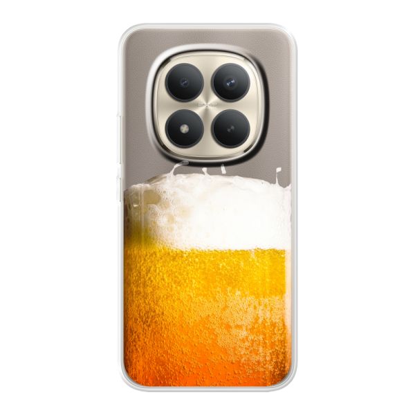 Funda Xiaomi Redmi Note 15 Pro+ flexible transparente con Cerveza Recién Tirada - Estampado de cerveza