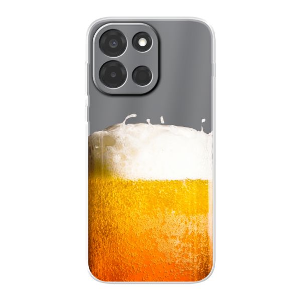 Funda OnePlus Nord 6 flexible transparente con Cerveza Recién Tirada - Estampado de cerveza