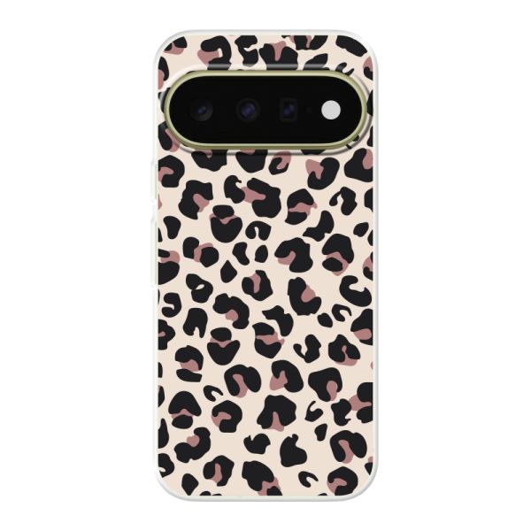 Transparant flexibel Google Pixel 11 hoesje met Panter Print - Beige Luipaardprint