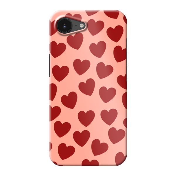 Funda hard case iPhone 17e totalmente impresa con Corazones Rojos