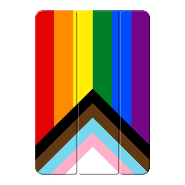 iPad (2019, 2020 & 2021) Smart Case avec drapeau Progress Pride - design arc-en-ciel