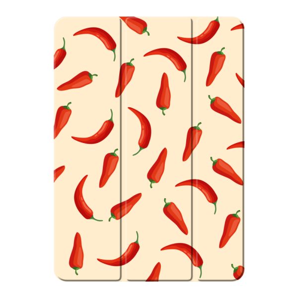 iPad (2022 & 2025) Smart Case con guindillas rojas - Estampado Chili Pepper