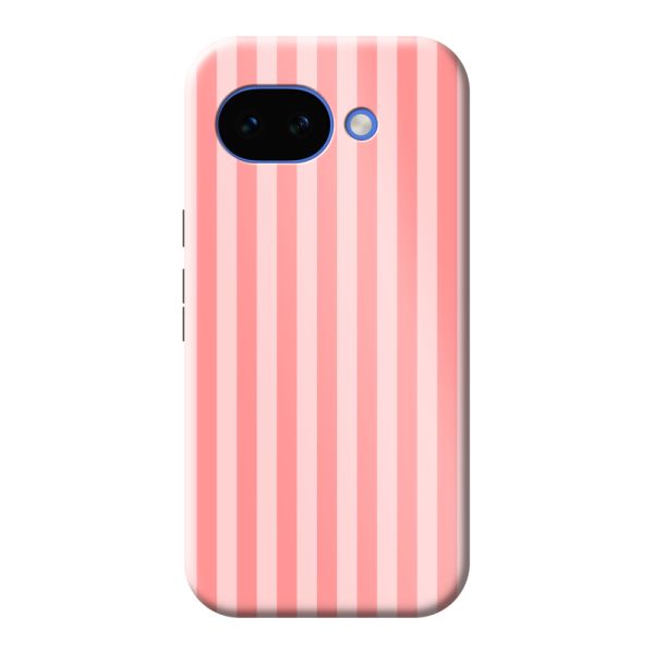 Funda Google Pixel 10A extra resistente con rayas coral y rosas