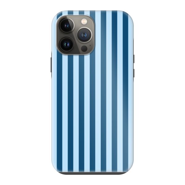 Besonders robuste iPhone 13 Pro Max Hülle mit blauen Streifen