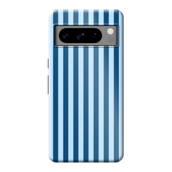 Funda Google Pixel 8 Pro extra resistente con rayas azules