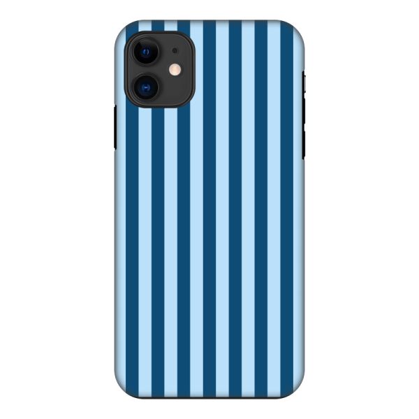 Besonders robuste iPhone 11 Hülle mit blauen Streifen