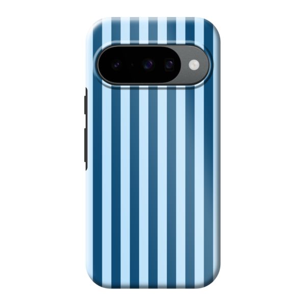 Funda Google Pixel 10 extra resistente con rayas azules