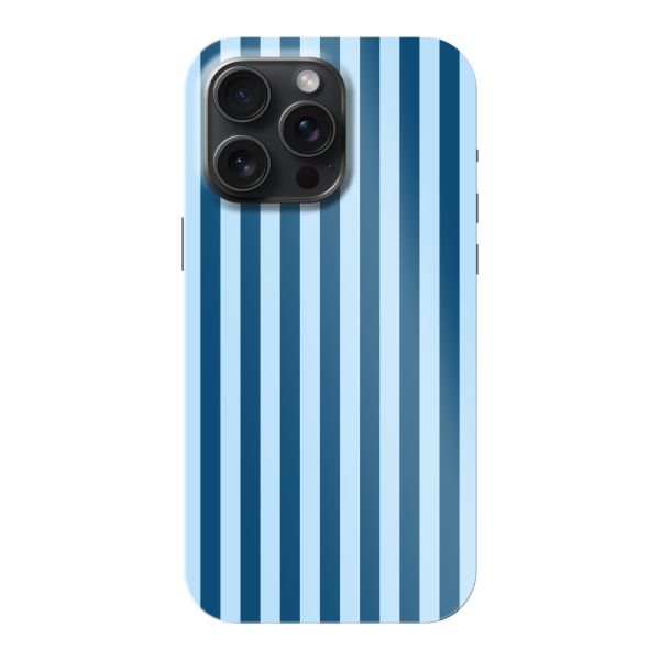 Besonders robuste iPhone 15 Pro Max Hülle mit blauen Streifen