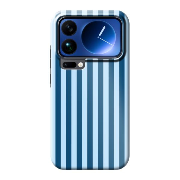 Funda Xiaomi 17 Pro Max extra resistente con rayas azules