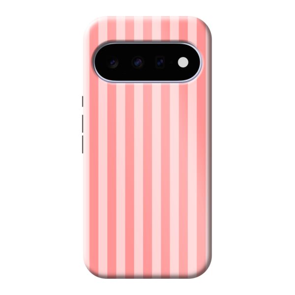 Extra sterk Google Pixel 11 hoesje met Koraal-roze strepen