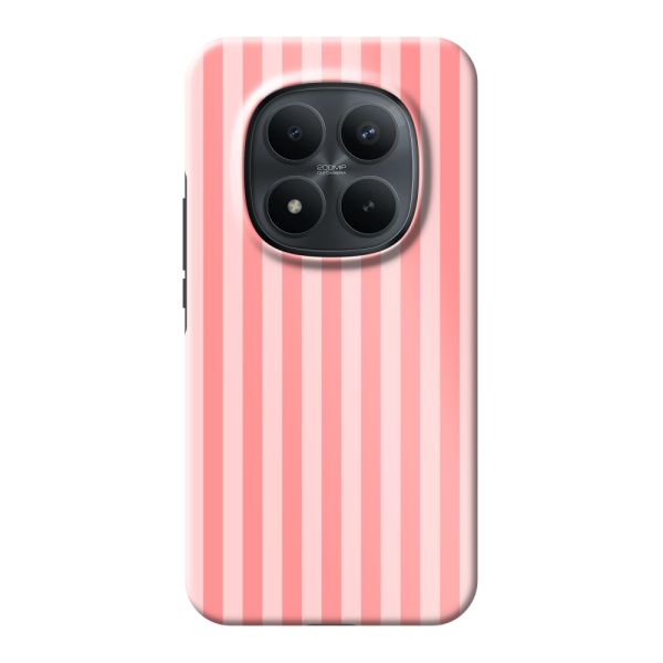Coque Xiaomi Redmi Note 15 Pro+ 5G ultra-résistante à rayures corail et rose