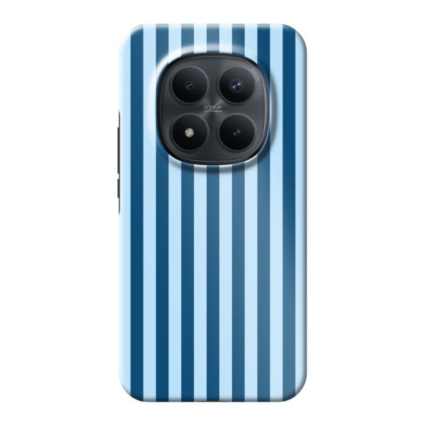 Coque Xiaomi Redmi Note 15 Pro+ 5G ultra-résistante à rayures bleues