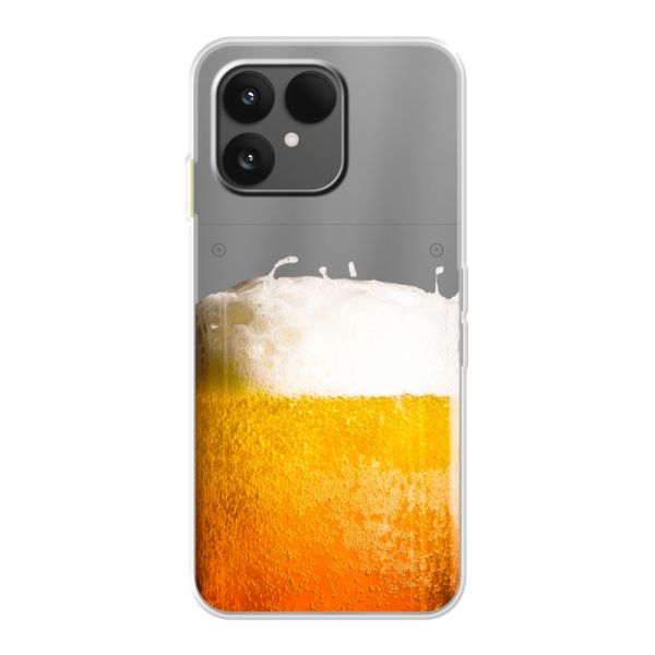 Transparant flexibel Fairphone 6+ hoesje met Vers Getapt Pintje - Bierprint