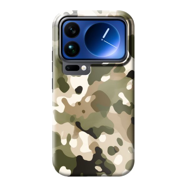 Extra sterk Xiaomi 17 Pro hoesje met Camouflage Print - Legerprint