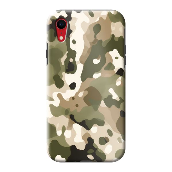 Coque iPhone Xr ultra-résistante avec imprimé camouflage - Motif militaire