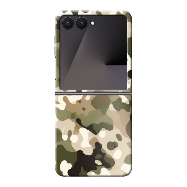 Extra sterk Samsung Galaxy Z Flip7 hoesje met Camouflage Print - Legerprint