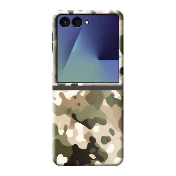 Extra sterk Samsung Galaxy Z Flip8 hoesje met Camouflage Print - Legerprint